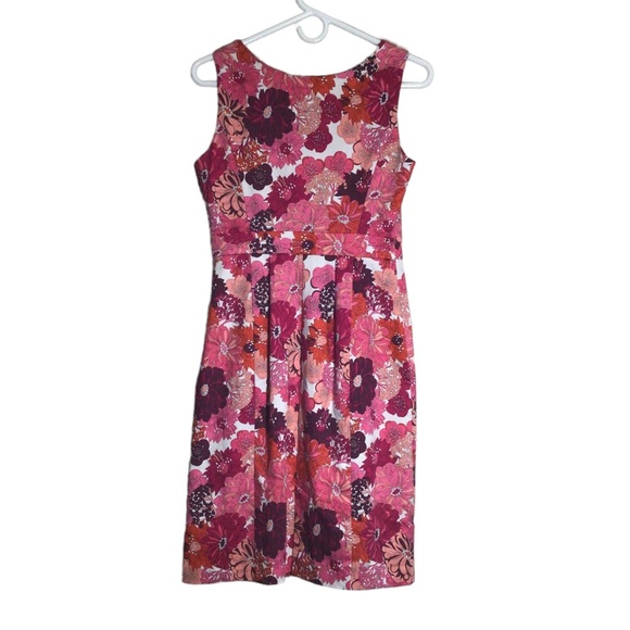 Liberty of London Sheath Dress size 2 Multi color Floral Print Knee Leng… - Picture 6 of 16